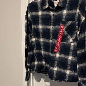 Scotch & Soda Navy and White Checkered Shirt
